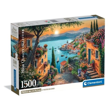 Clementoni: Puzzle 1500el. Compact HQ - Steps to the Harbor