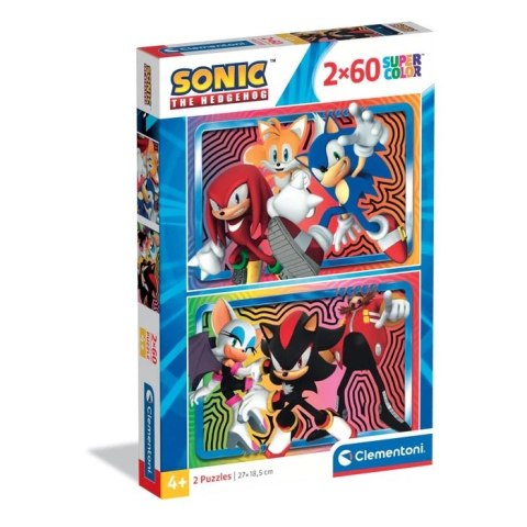 Clementoni: Puzzle 2x60el. - Sonic