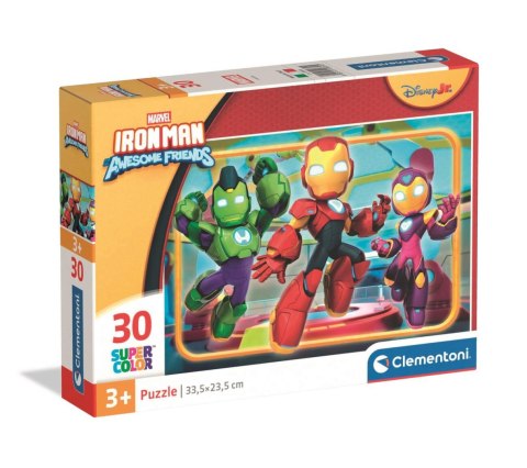 Clementoni: Puzzle 30el. - Iron Man And His Awesome Friends