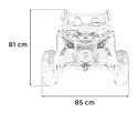 Pojazd Buggy Maverick Turbo RR Koła Niebiesko-Szary