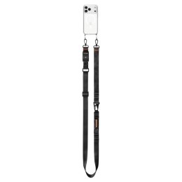 Spigen DA30M Lanyard Strap Crossbody - Uniwersalny pasek / smycz do telefonu (Czarny)