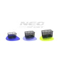 Trampolina ogrodowa prostokątna 14x10ft/427x305cm z siatką zewnętrzną i drabinką Neo-Sport