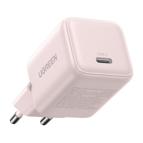 Ładowarka sieciowa Ugreen X512 20W GaN 1X USB-C-(różowa)