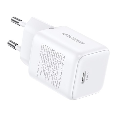 Ładowarka sieciowa Ugreen X513 30W GaN 1X USB-C (biała)
