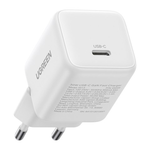 Ładowarka sieciowa Ugreen X513 GaN USB-C +KAB USB-C 1M (biała)
