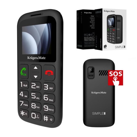 Telefon GSM dla seniora Kruger&Matz Simple 923