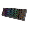 Klawiatura mechaniczna ROYAL KLUDGE RK61 red switch (czarna)