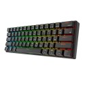 Klawiatura mechaniczna ROYAL KLUDGE RK61 red switch (czarna)