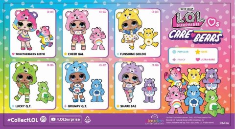 L.O.L. Surprise Loves Care Bears Tots Asst in PDQ