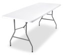 Stół cateringowy składany BUFET WHITE 200x90 cm