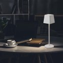 Lampka biurkowa nocna V-TAC 2W LED 36cm ładowanie ściemnianie IP54 biała VT-7563 3000K 200lm