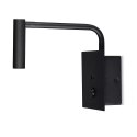 Oprawa LED V-TAC 3W kinkiet hotel łóżko USB włącznik czarny COB CREE VT-2943 3000K 150lm 3 lata gwarancji