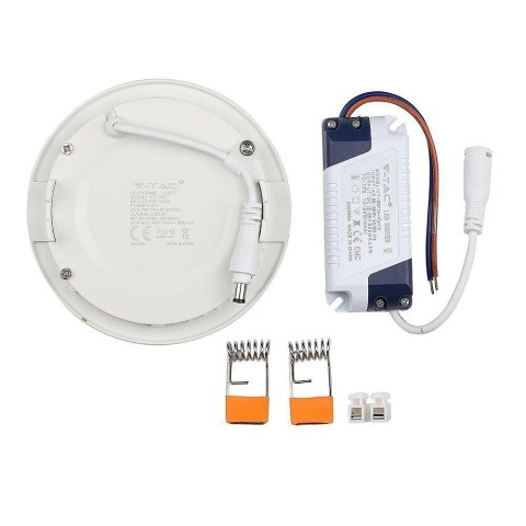Panel LED V-TAC premium downlight 6W okrągły fi120 VT-607 2700K 490lm