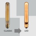 Żarówka LED V-TAC 2W edison retro E27 T30 bursztynowa 30x185mm VT-2162 1800K 65lm