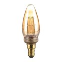 Żarówka LED V-TAC 2W edison retro świeczka E14 bursztynowa VT-2152 1800K 65lm