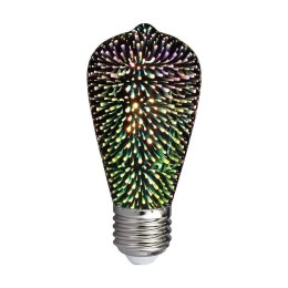 Żarówka LED V-TAC 3W E27 filament gwiazdy 3D vintage ST64 VT-2223-N 3000K 25lm