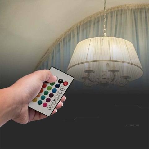 Żarówka LED V-TAC 4,8W E14 świeczka pilot VT-2214-N-1 RGB+3000K 320lm