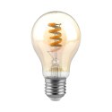 Żarówka LED V-TAC 4W E27 A60 spiral filament bursztyn VT-2154-N 1800K 400lm