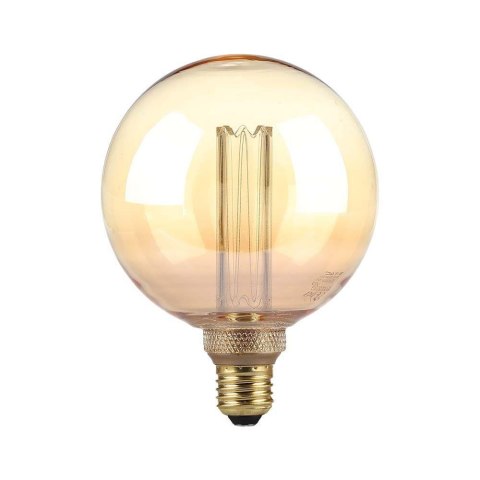 Żarówka LED V-TAC 4W edison retro E27 G125 bursztynowa 125x164mm VT-2195 1800K 200lm