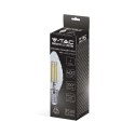 Żarówka LED V-TAC 4W filament E14 twist świeczka ściemnialna VT-1985D 3000K 400lm