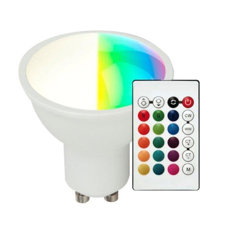 Żarówka LED V-TAC 4,8W GU10 pilot VT-2244-N-1 RGB+3000K 420lm