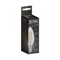 Żarówka LED V-TAC 6W filament E14 świeczka 130Lm/W VT-2327 6400K 800lm