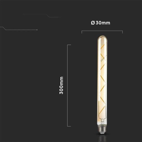 Żarówka LED V-TAC 7W T30 E27 filament bursztyn 30x300mm VT-2008-N 2200K 700lm