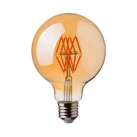 Żarówka LED V-TAC 8W filament E27 kula glob G95 bursztyn 95x138mm VT-2019-N 2200K 700lm