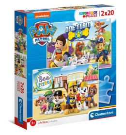 Clementoni - Puzzle 2x20el. Psi Patrol