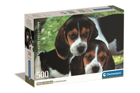Clementoni: Puzzle 500el. Compact HQ - Przytulone Pieski