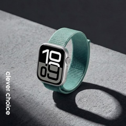 Crong Nylon - Pasek sportowy do Apple Watch 38/40/41/42 mm (Atlantic Green)