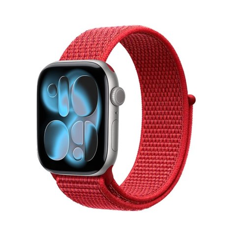 Crong Nylon - Pasek sportowy do Apple Watch 38/40/41/42 mm (Red Fusion)