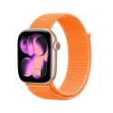 Crong Nylon - Pasek sportowy do Apple Watch 38/40/41/42 mm (Tropical Orange)