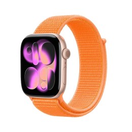 Crong Nylon - Pasek sportowy do Apple Watch 38/40/41/42 mm (Tropical Orange)