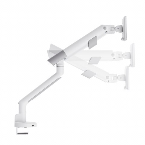 UCHWYT BIURKOWY GAZOWY DO 1 MONITORA LED/LCD 17-35" L-29GD ART 2-11kg 2xUSB 3.0 PREMIUM White