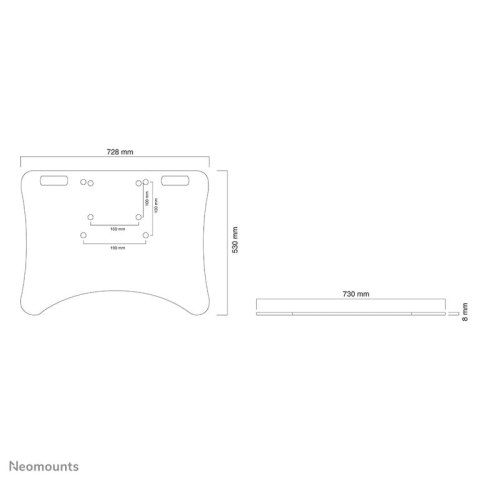 Neomounts PLASMA-M2500FPLATE akcesorium do montażu telewizorów