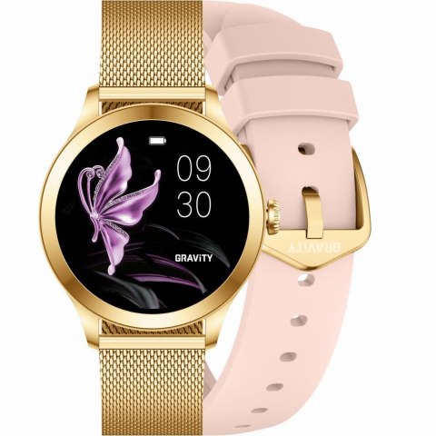 SMARTWATCH DAMSKI GRAVITY GT25-1 PRO - AMOLED, DODATKOWY PASEK (sg039a)