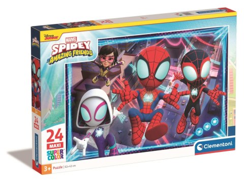 Clementoni: Puzzle 24el. Maxi - Spidey And His Amazing Friends