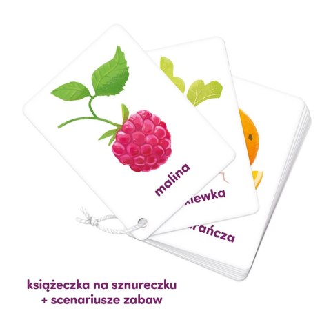 CzuCzu: Karty obrazkowe na sznureczku- Owoce i warzywa