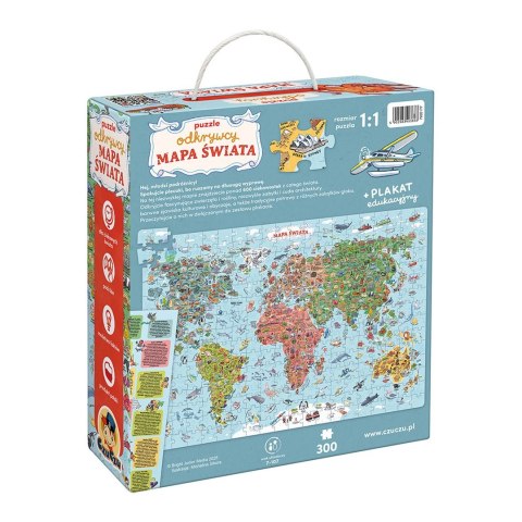 CzuCzu: Puzzle odkrywcy Mapa Świata 7+