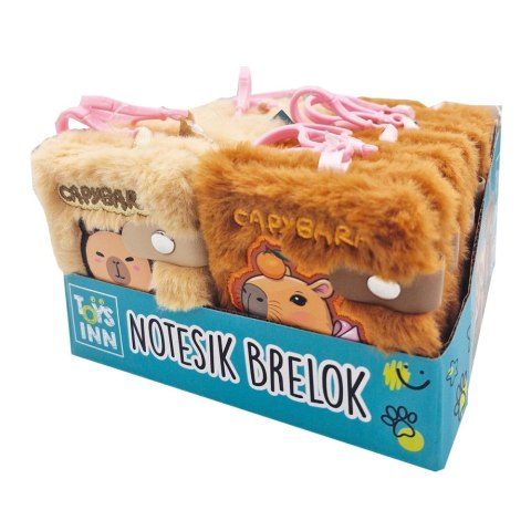 Toys Inn: Notesik Brelok Kapibara - Mix Wzorów, Display 12 Szt