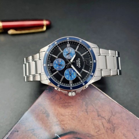 ZEGAREK MĘSKI CASIO MTP-1374D-2AV (zd063c) + BOX