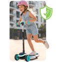 Hulajnoga trójkołowa dla dzieci balansowa LED Ricokids Leddi - czarno-turkusowa