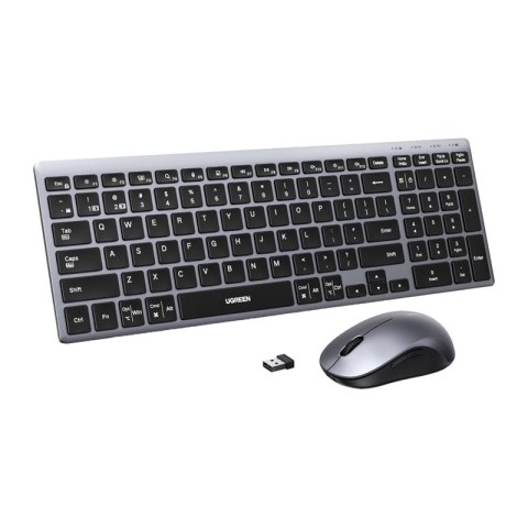 UGREEN Bezprzewodowy zestaw Klawiatura + Mysz MK552