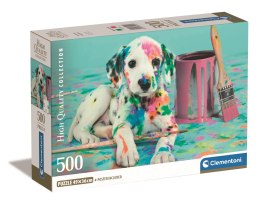 Clementoni: Puzzle 500el. Compact HQ - Kolorowy Dalmatyńczyk