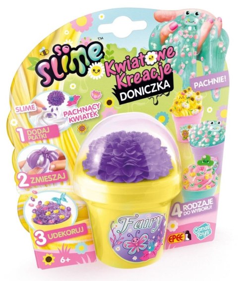 So Slime Kwiatowe Kreacje - Kraina Wróżek - żółta doniczka