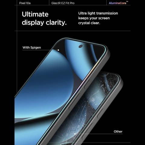 Spigen GLAS.TR EZ Fit Pro AC 2-Pack - Szkło hartowane do Google Pixel 10a (2 szt)