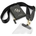 Guess 4G Metal Logo Universal Crossbody Phone Strap Small Purse - Smycz / pasek na ramię z portfelem do telefonu (czarny)