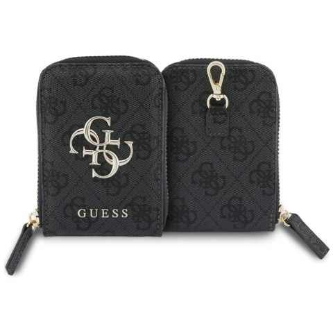 Guess 4G Metal Logo Universal Crossbody Phone Strap Small Purse - Smycz / pasek na ramię z portfelem do telefonu (czarny)
