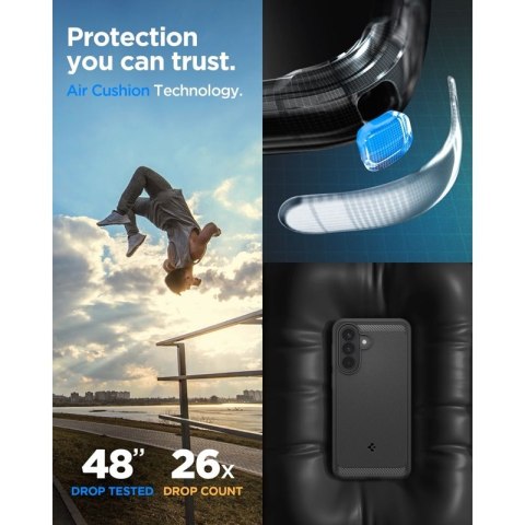 Spigen Rugged Armor - Etui do Samsung Galaxy A57 5G (Matte Black)